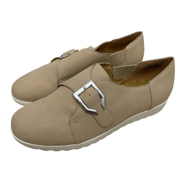 Comfortview Monk Strap Shoes Natural Size 7M NIB - Picture 1 of 10